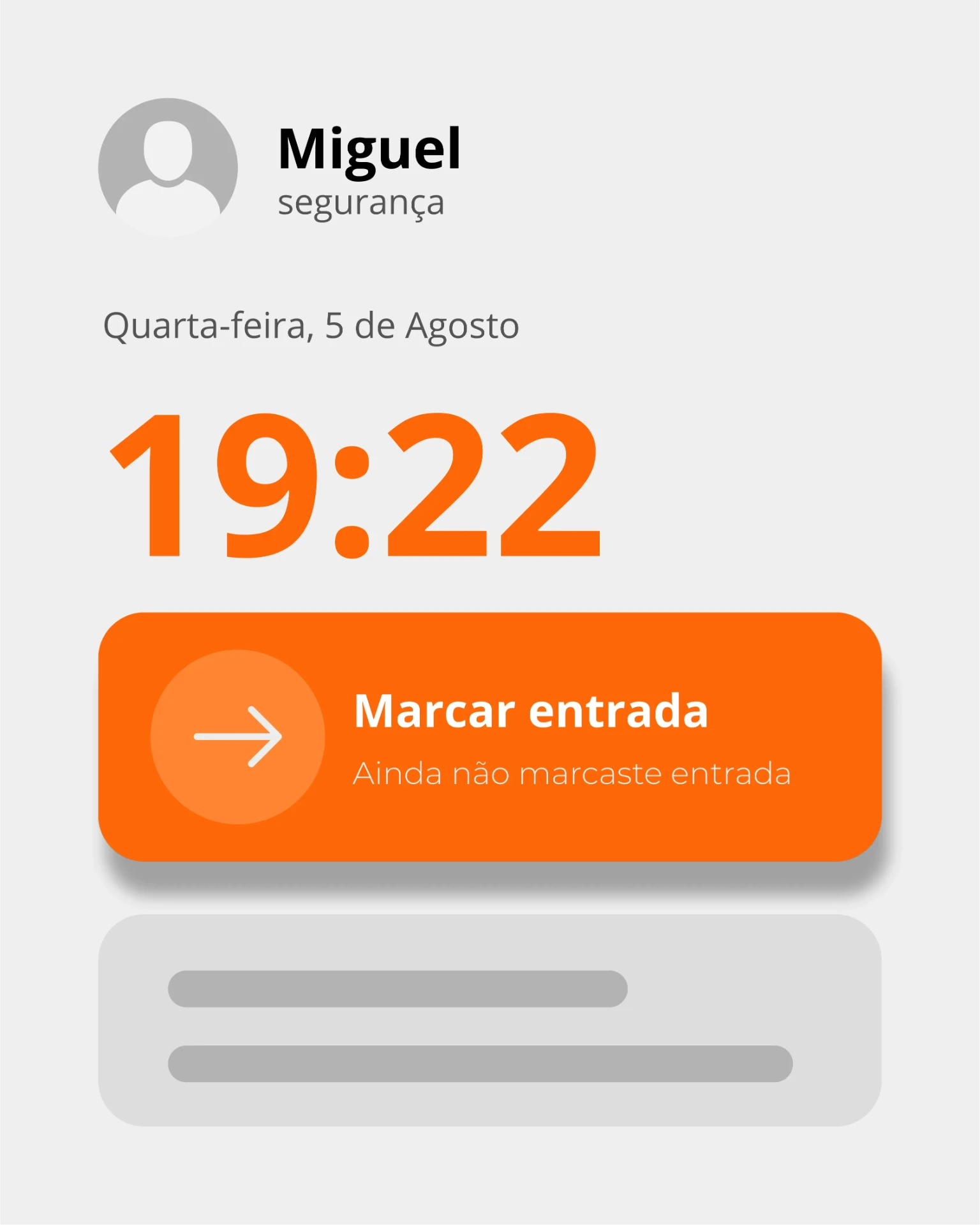 Registo de Horário Simples